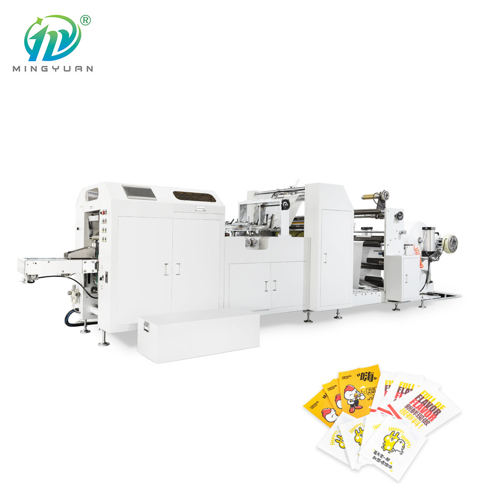 Machine 100-300pcs/Min de Fried Food Paper Bag Manufacturing de maïs éclaté de biscuit de casse-croûte