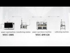 180S machine à tasses en papier + DW120 machine à manches de tasses